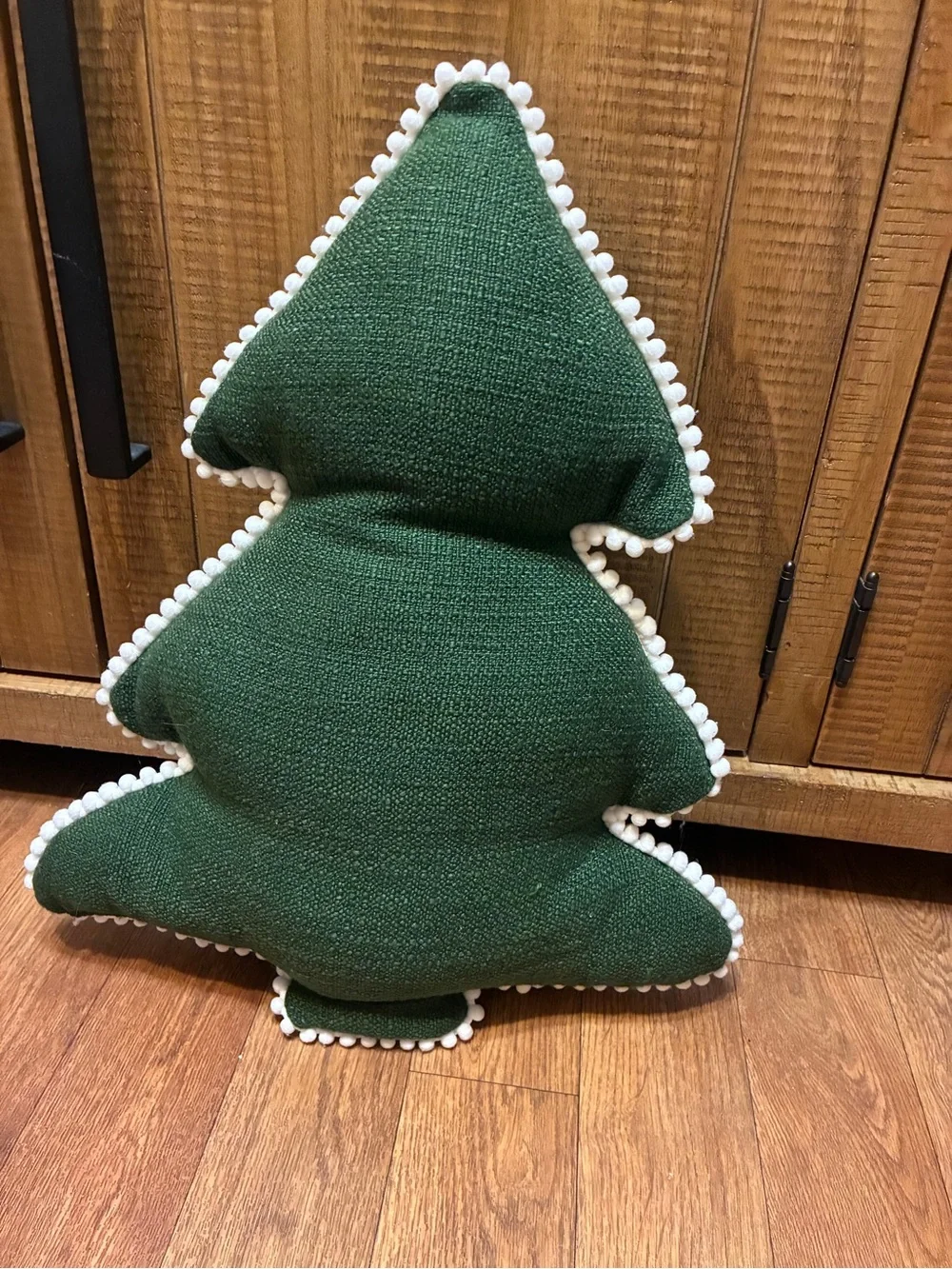 Green Holiday Tree Pillow